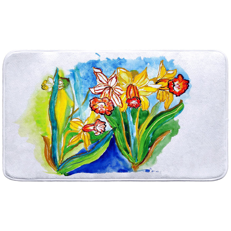 Tapis de bain Daffodils, Simple - L 18 po x l 30 po