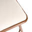 Tabouret de bar d'intérieur rembourré avec structure en métal, ensemble de 2