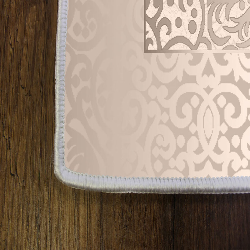 Stylish Hall Carpet (3.3 x 6.6 ft), 100% Polyester, 0.3 in Pile Height | Antibacterial, Non-Slip PVC Felt Dot Underside | Machine Washable, 3D Digital Print, Durable & Easy to Clean | Perfect for Entryway & Living Areas