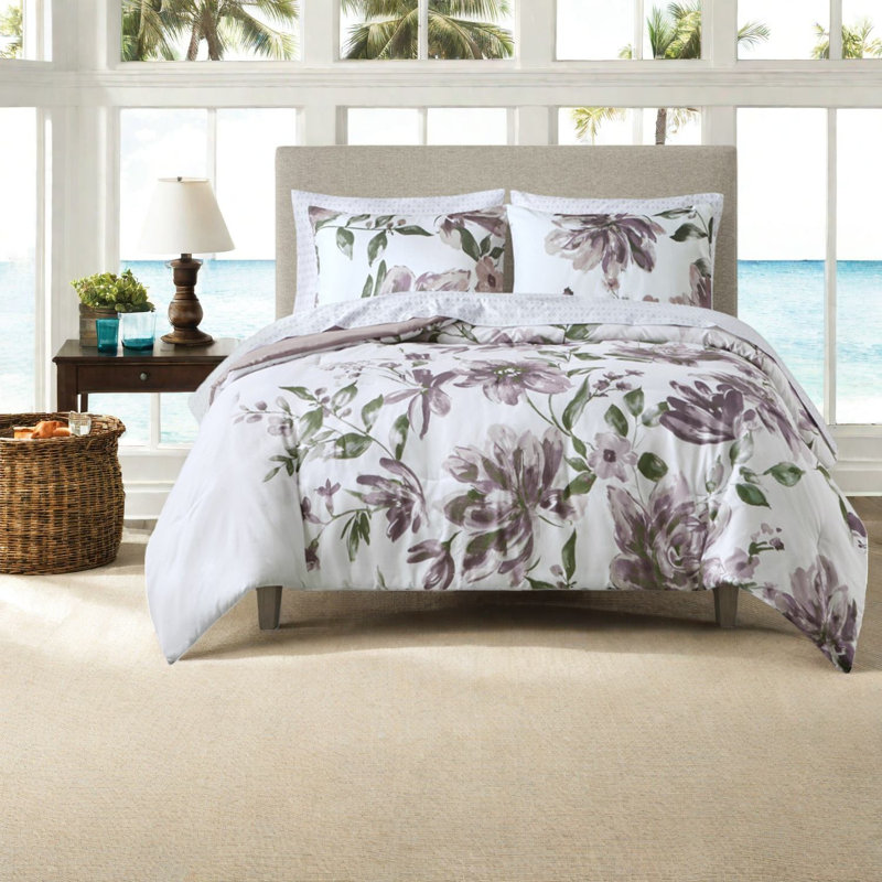 Comfortable Queen Bedding Sets, Polyester Floral Modern Home Style
