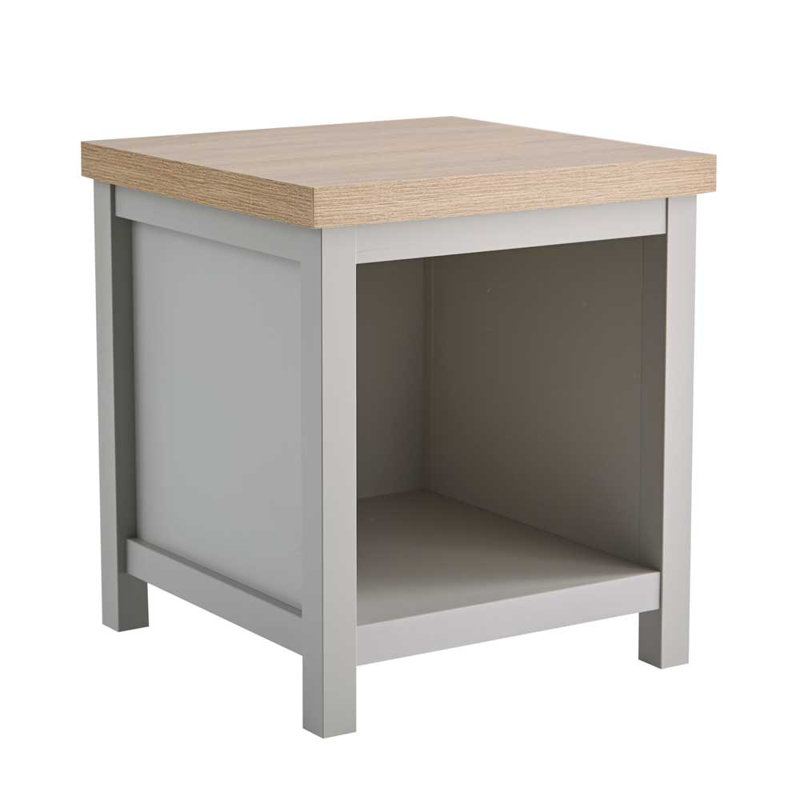 Avon Lamp Side Table, Grey