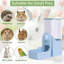 Distributeur d'eau mural pour animaux et distributeur d'eau mural pour petits lapins, 8,85 x 8,26 po, bleu-131407655
