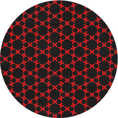 Tapis rouge / noir Power Loom