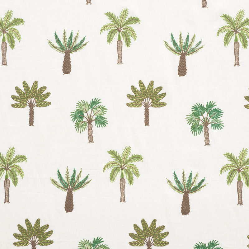 Palmetto Beach Embroidery Fabric