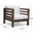 OANA Mid-Century Modern Acacia Wood Club Chair with Water-Resistant Cushions and Modular Design for Outdoor Comfort-384768105