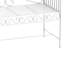 Banc de jardin 43 po, banc de patio extérieur avec accoudoirs, banc de véranda en métal pour la cour, la piscine, la pelouse
