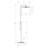 Lighting, 63"h, Floor Lamp, Metal, Ivory / Cream Shade, Contemporary-1645821323
