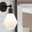 Applique murale à bras en acier 1 lumière Amylea-86630216-86630219