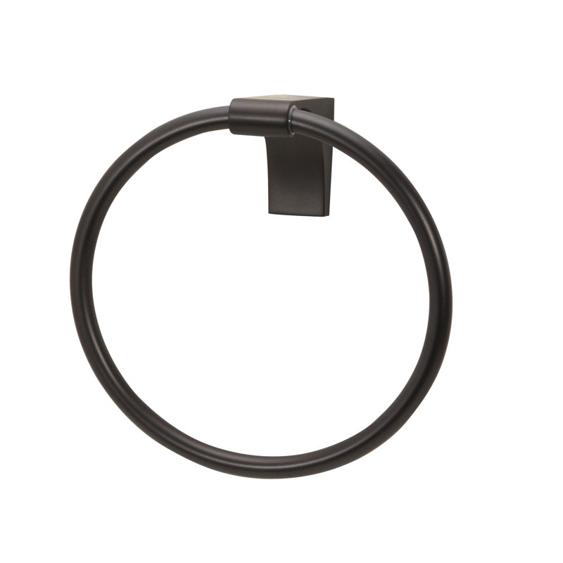 Luna Wall Mounted Towel Ring, Bronze