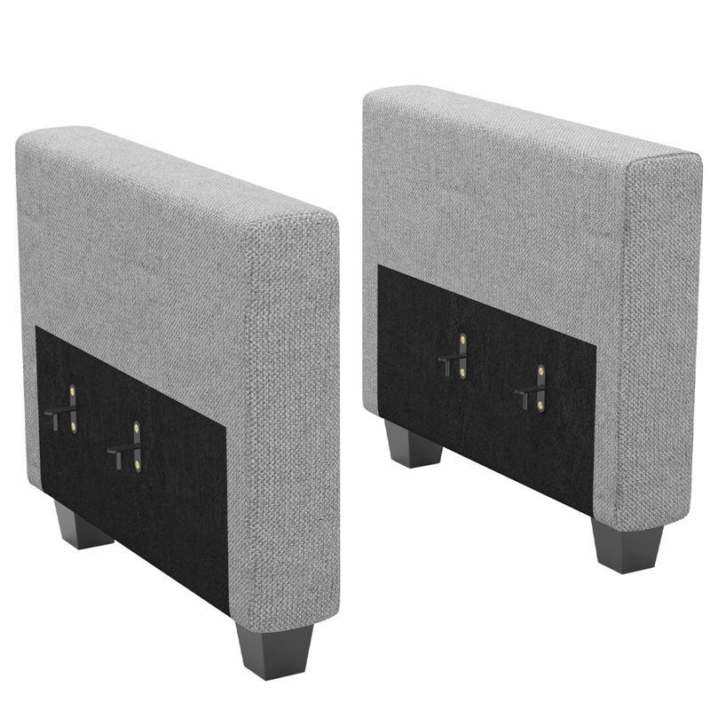 Accoudoirs de canapé modulaire Soneson Ivery, Lin gris