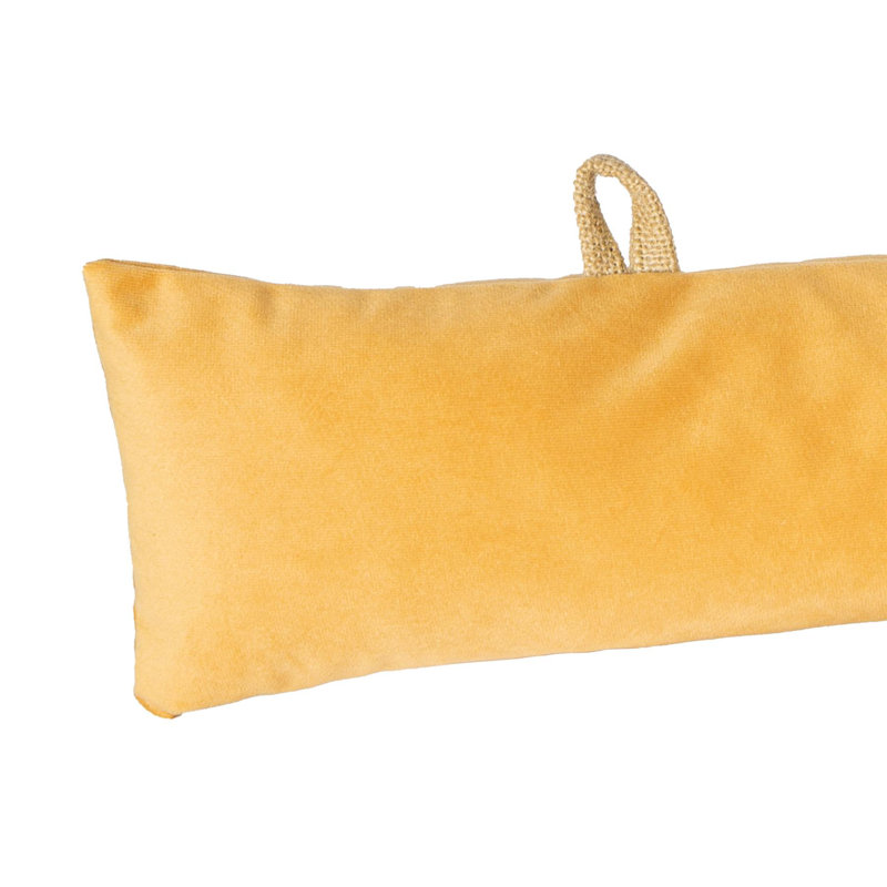 Velvet Draught Excluder, Yellow