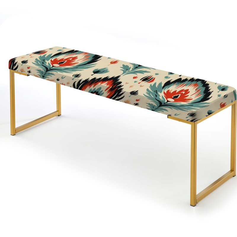 Banc orange et beige Ikat Heritage - Ikat