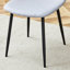 Chaises de salle à manger rembourrées Mekail de style moderne du milieu du siècle avec pieds en métal (ensemble de 6)-1325346515-1335097558-1325346543