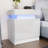 2 - Drawer Nightstand with APP Controlled LED Light and High Gloss Finish-593551373