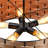22in. 5-Light Farmhouse Wood Dimmable Drum Chandelier