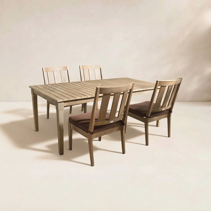 Samya 4 - Person 81.4'' L Outdoor Dining Set