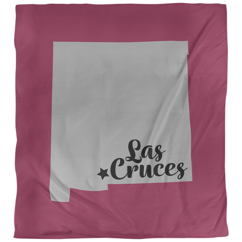 Housse de couette à las cruces new mexico, Polyester brossé, Gris