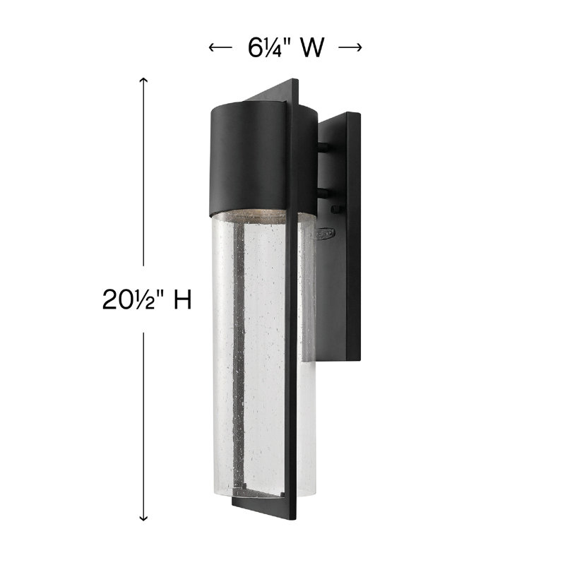 Dwell LED Outdoor Sconce, Buckeye Bronze, Incandescent, 15.5" H x 4.5" W x 4.75" D