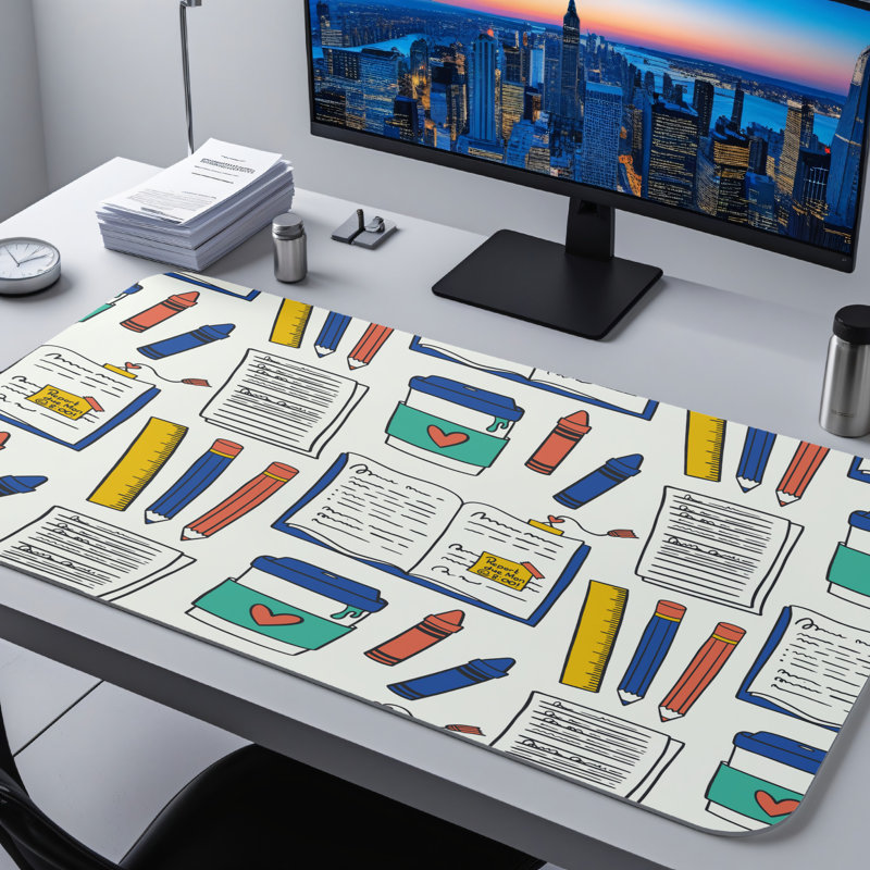 Polyester Desk Pad, 31.5x15.5