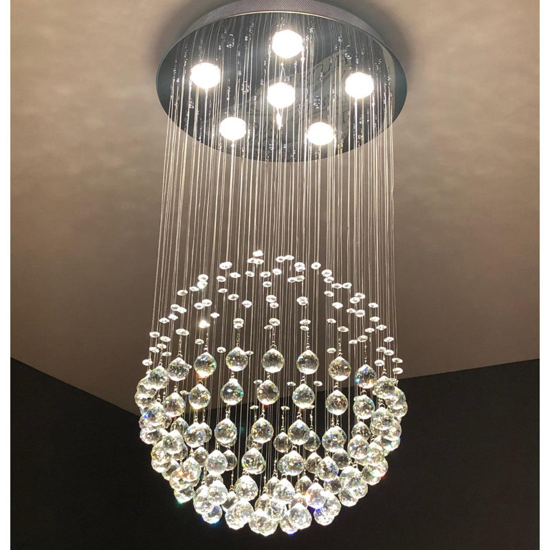 Lustre géométrique unique à 6 lumières Ethellee