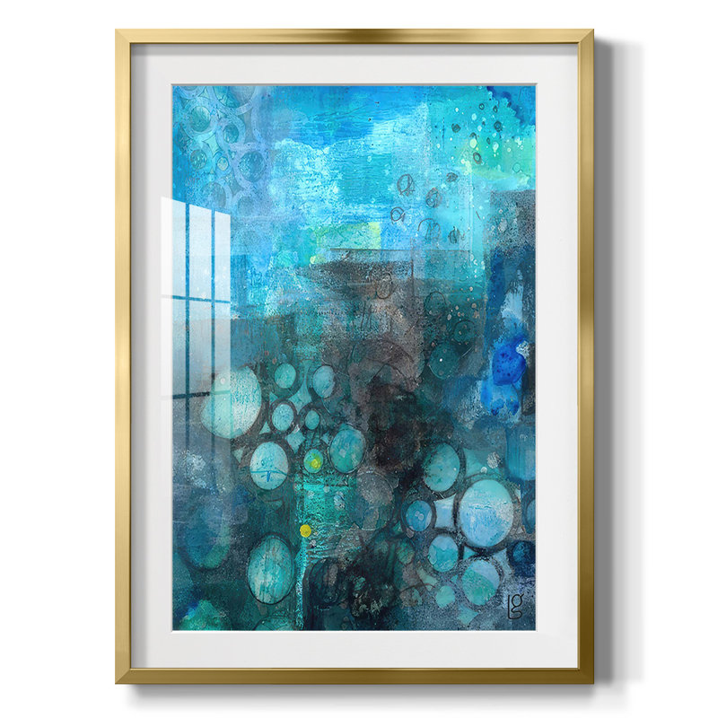 Lucid Escape II - impression encadrée, H 28,5 po x l 20,5 po, Doré