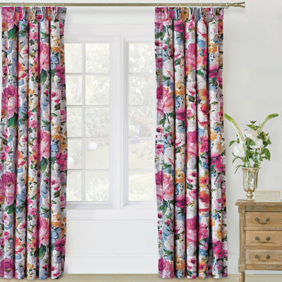 Tresco Cotton Blend Room Darkening Curtain Single Panel