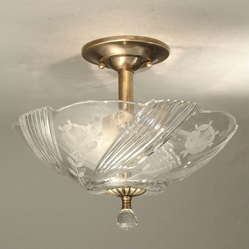 Crystal Semi Flush Mount