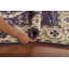 Tapis décoratif indien fait à la main mauve Oushak 4 x 6
