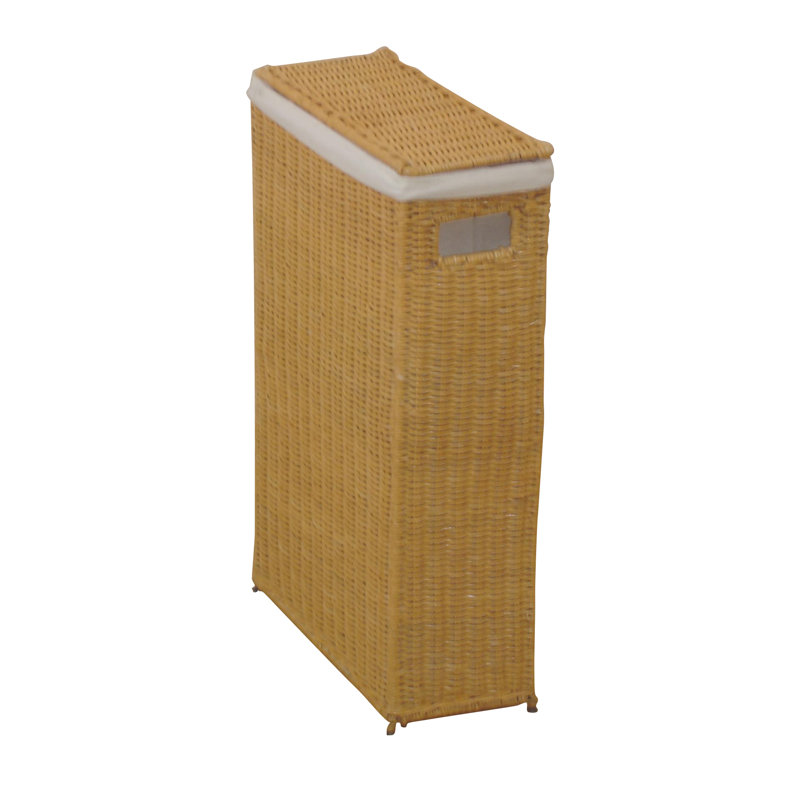Wicker Laundry Basket with Handles, Beige