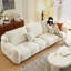 Canapé modulaire en polyester blanc crème-2048826450