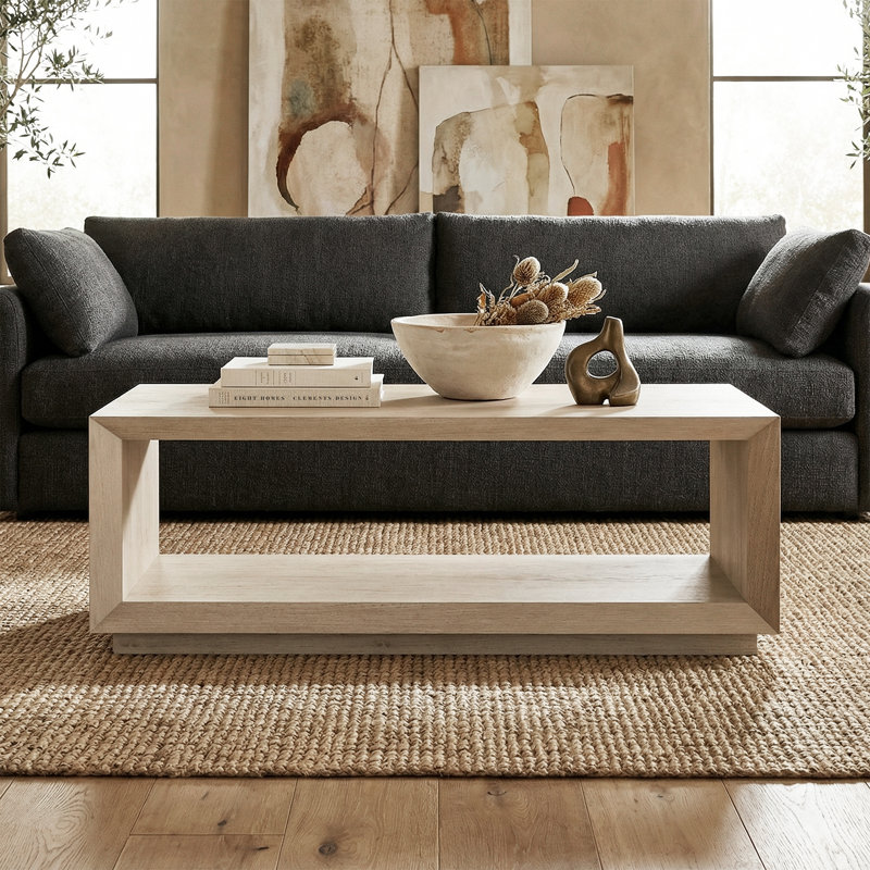 Table basse Evie, Aulne blanc
