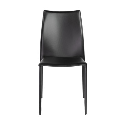 Sokol 18.5'' H Faux Leather Upholstered Metal Stacking Chair