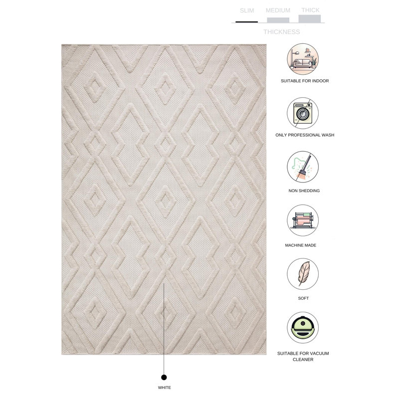 Tapis rectangulaire Stoiko, Rectangle 6 pi 7 po x 9 pi 7 po