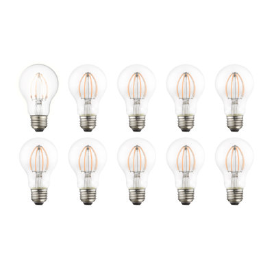 Mcswain 8 Watt (60 Watt Equivalent) A19 LED Dimmable Light Bulb Warm White E12/Candelabra