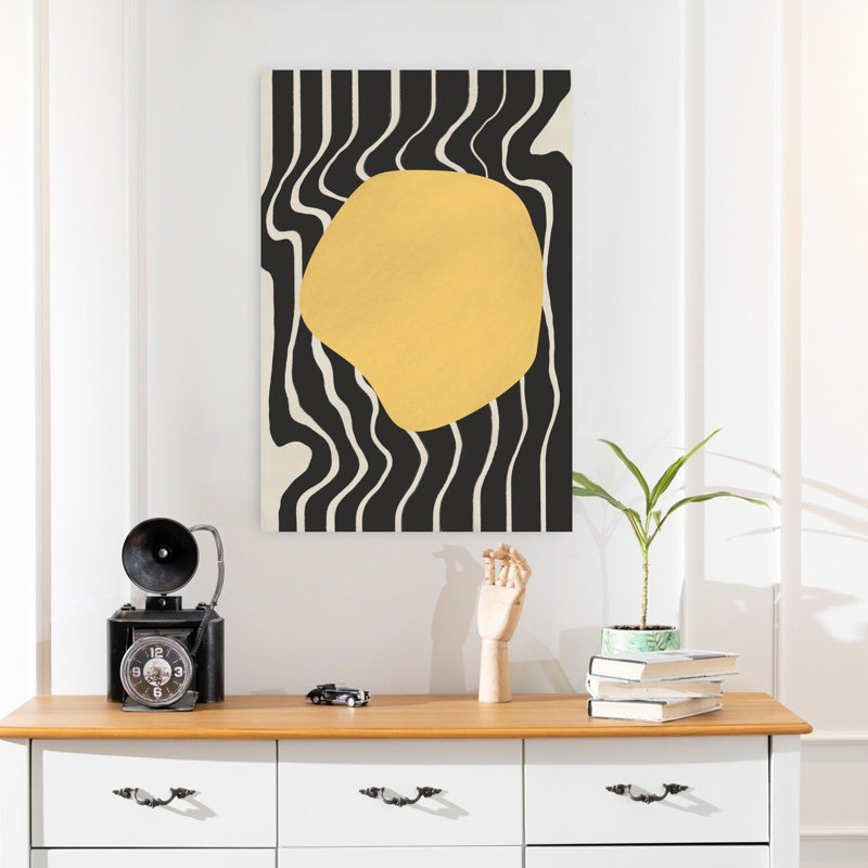 Contemporary Art Abstract Contemporary Geometric Architecture Art by Little Dean - Wrapped Canvas Print