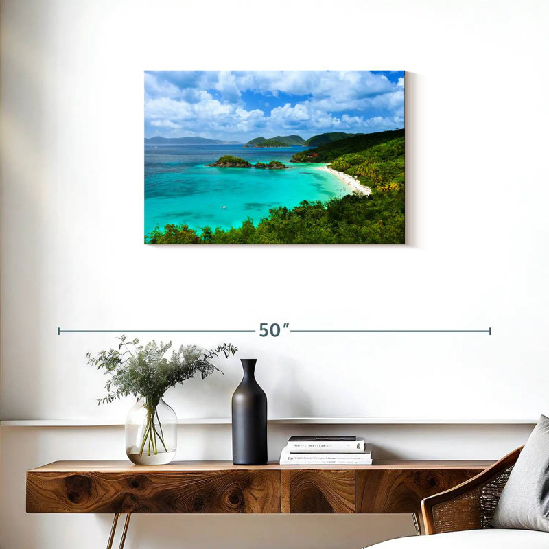 Caribbean Trunk Bay Gillard, 20" H x 30" W
