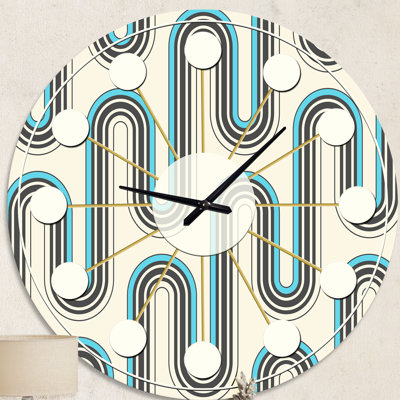 Horloge murale rétro Mid-Century