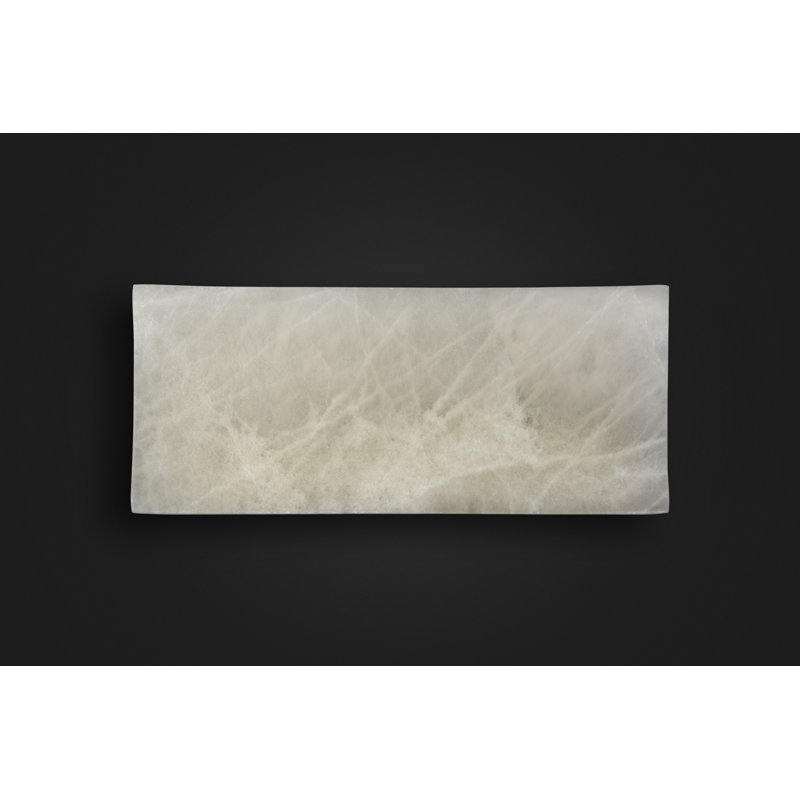 Onyx Decorative Tray, Bellagio, 0.3937" H x 9.8425" W x 3.937" D