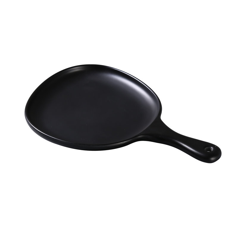 Moderne Melamine Fry Pan, Black, 10"