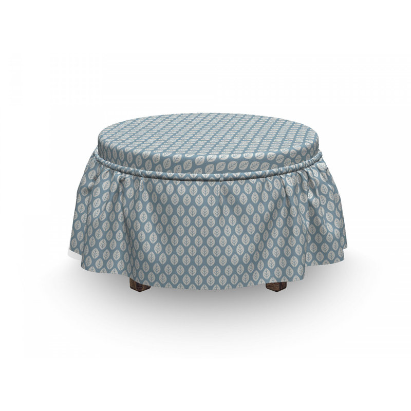 Housse pour repose-pieds tropical leaves