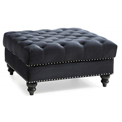 Graple Velvet Ottoman