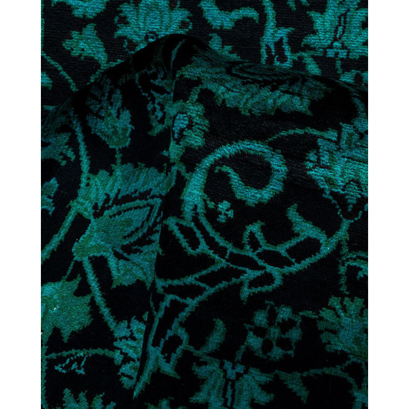 Fine Vibrance One-of-a-Kind 2'7" X 10'2" Hand Knotted Area Rug