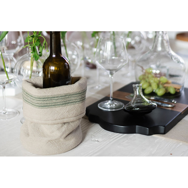 Sac bistro à rayures rétro, Vert épinette