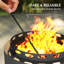 Round Metal Wood Burning Smokeless Fire Pit