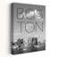 Boston Skyline Typography Minimalist Abstract Architecture City Wall Art Print 1 Piece Wrapped Canvas Wall Art-1297408001