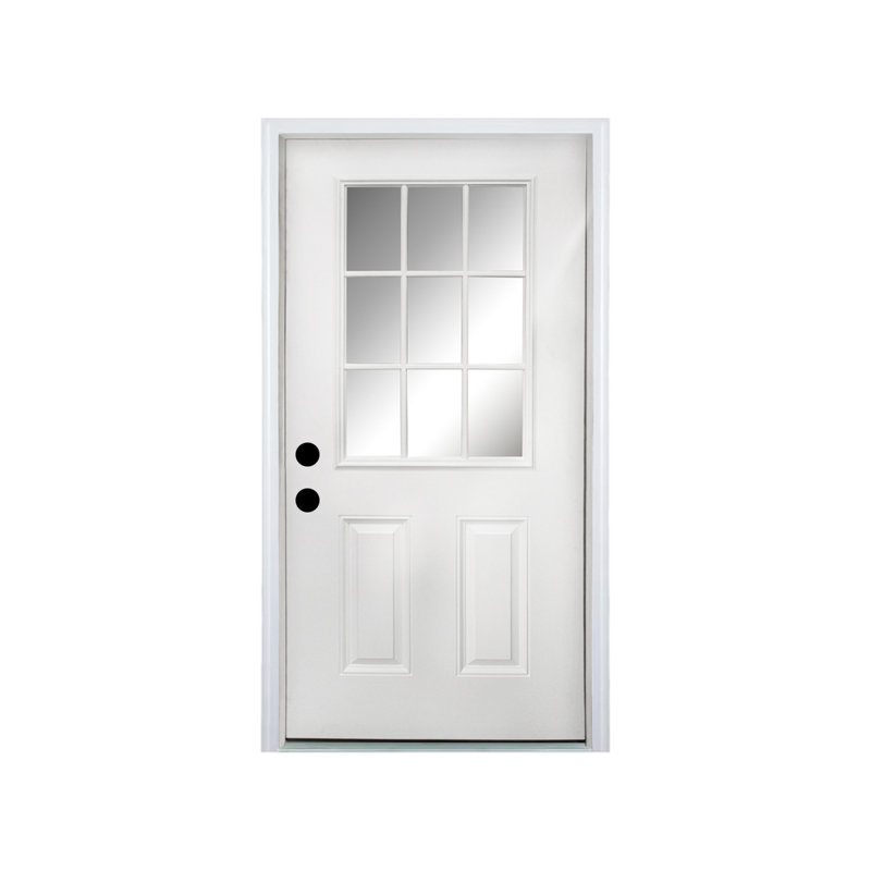 Portes d'entrée écoénergétiques en fibre de verre 32 x 80