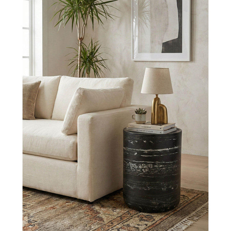 Geri Side Table - Nero, Black