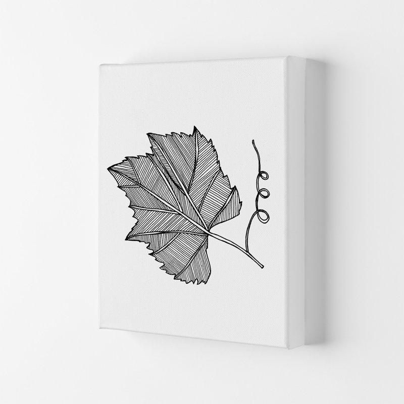 Vine Leaf by Carissa Tanton - Wrapped Canvas Print, 59.4cm H x 42cm W x 4cm D