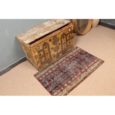 Vintage Turkish Rug With Unique Design For An Intricate Home Decor Appeal