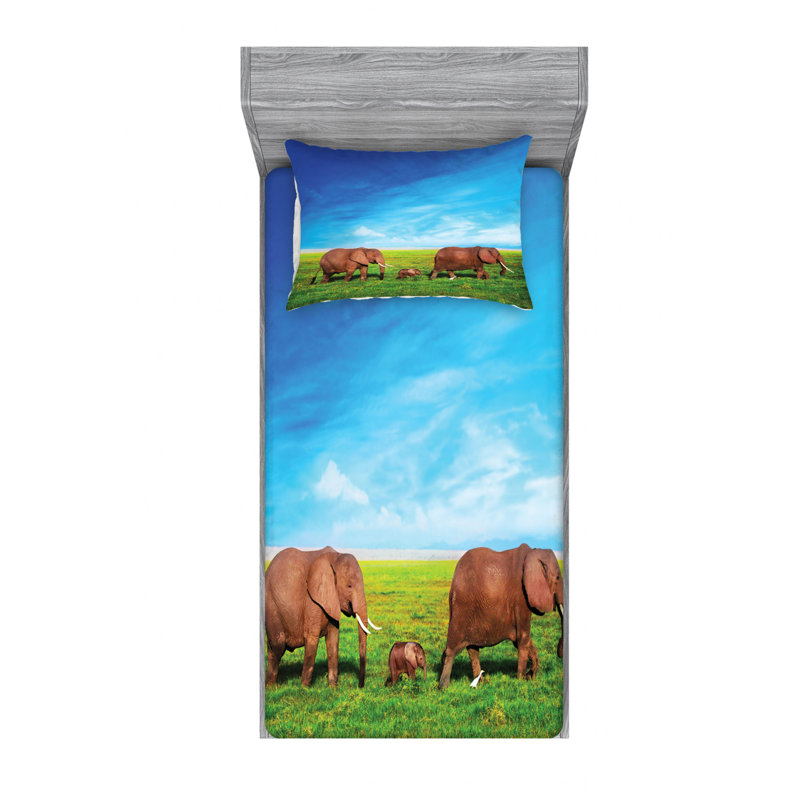 Microfiber Sheet Set, Twin Sheet Set with Fitted Sheet